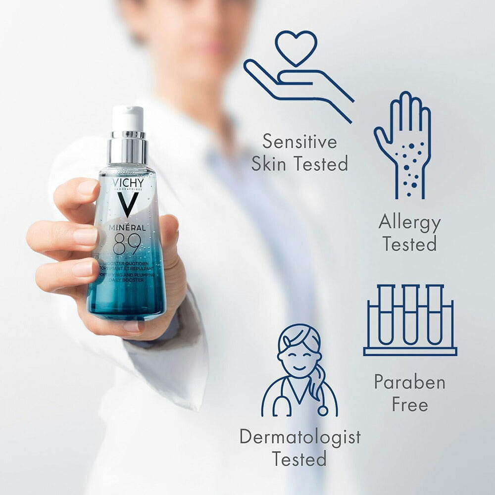 【追跡可能海外メール便】Vichy Mineral 89 Fortifying & Hydrating Daily Skin Booster 1oz ヴィシー ミネラル 89 ブースターセラム 30ml 保湿 くすみ 乾燥 美容液