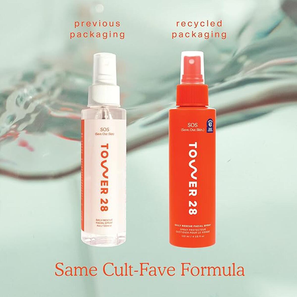 【追跡可能海外メール便】Tower 28 SOS Daily Rescue Facial Spray for Sensitive Skin 1oz タワー 28 SOS デイリー レスキュー フェイシャル スプレー 敏感肌用 30ml 赤み 肌荒れ アクネケア
