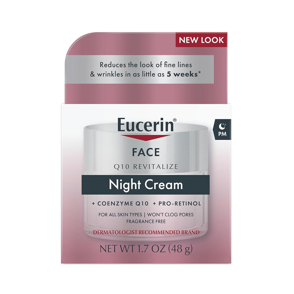 【追跡可能海外メール便】Eucerin Q10 Face Night Cream ユーセリン Q10 ナイトクリーム 48g お肌 美容 スキンケア ナイトクリーム