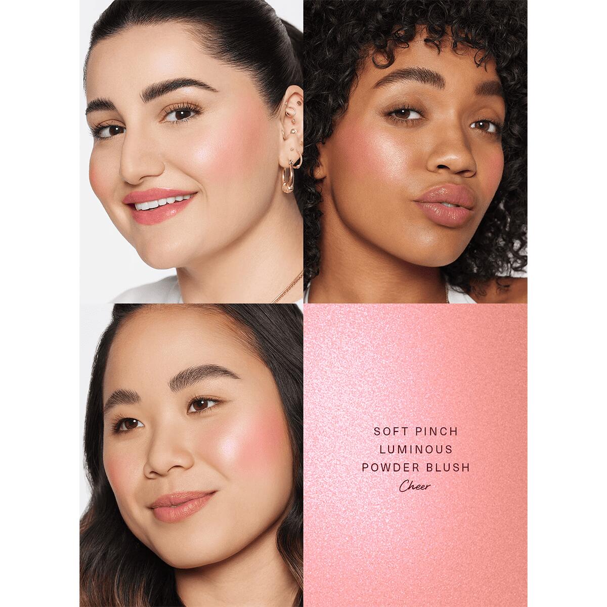 【エクスプレス便】Rare Beauty レアビューティー by Selena Gomez Soft Pinch Luminous Powder Blush (Cheer - Light warm pink)  ソフトピンチ ルミナス パウダー ブラッシュ チーク チア― ライトピンク