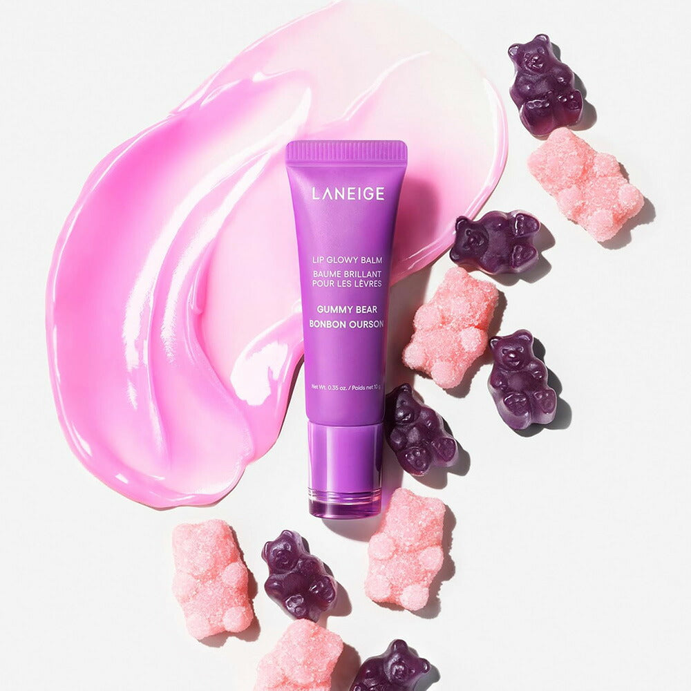 【追跡可能海外メール便】LANEIGE Lip Glowy Balm Gummy Bear 0.35oz ラネージュ リップグロウィバーム ガミーベアー 10g 日中用リップバーム