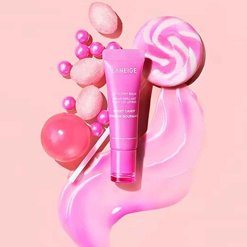 【追跡可能海外メール便】LANEIGE Lip Glowy Balm Sweet Candy 0.35oz ラネージュ リップグロウィバーム スイートキャンディー 10g 日中用リップバーム