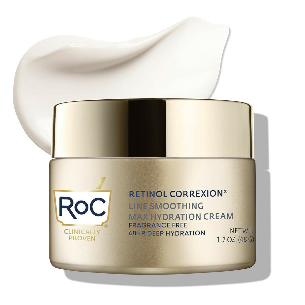 【エクスプレス便】RoC Retinol Correxion Max Daily Hydration Daily Face Moisturizer Fragrance-Free 1.7oz レチノール・ヒアルロン酸配合クリーム 加齢 予防 エイジングケア 無香料