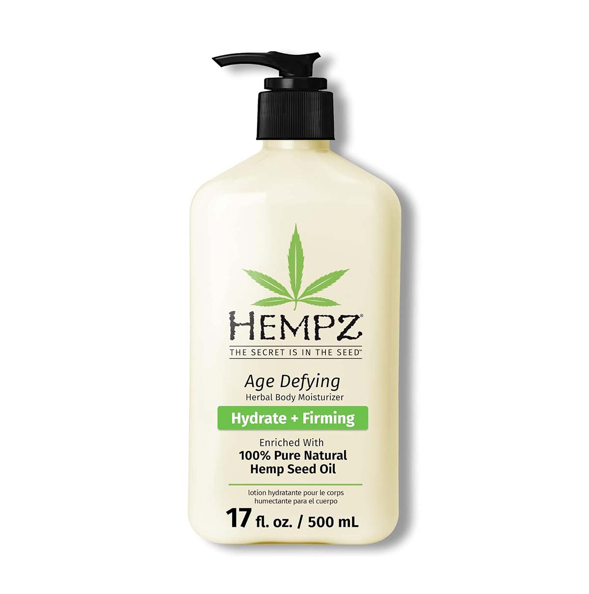【エクスプレス便】Hempz Age Defy Body and Hand Lotion 17oz ヘンプ エイジディファイ ボディアンドハンドローション 500ml 保湿 ビタミンE シアバター
