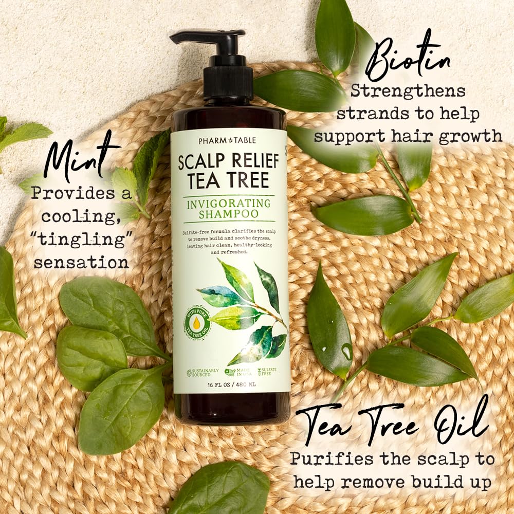 【エクスプレス便】Tea Tree Shampoo For Men and Women 16.2oz ティーツリーシャンプー ユニセックス用 480ml