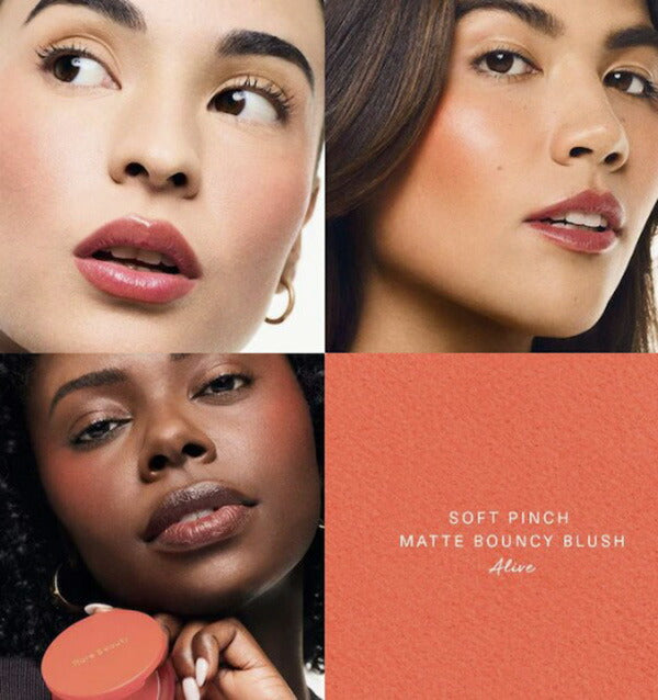 【エクスプレス便】Rare Beauty レアビューティー by Selena Gomez Rare Beauty Soft Pinch Matte Bouncy Blush Alive (bright coral orange) 0.22oz ソフトピンチ マット バウンシー ブラッシュ 色:アライブ (ブライトコーラルオレンジ) セレーナゴメス