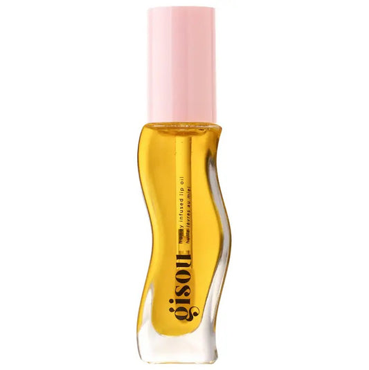 【エクスプレス便】Gisou (ギソウ) Honey Infused Hydrating Lip Oil 0.27 oz  ハニー インフューズド リップオイル8 mL High Shine finish