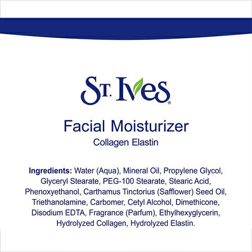 【追跡可能海外メール便】St. Ives Face Moisturizer for Dry Skin Paraben free and Non Comedogenic 10 oz 乾燥肌のためのコラーゲン入り保湿クリーム 美容 スキンケア クリーム