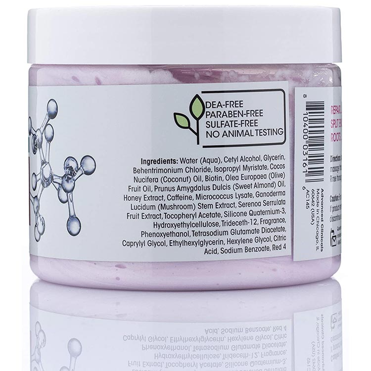 【エクスプレス便】Advanced Clinicals Biotin Hair Mask Treatment 12Fl Oz アドバンスド クリニカルズ ビオチン ヘア リペアマスク 355ml ヘアケア トリートメント 傷み(810400031616)