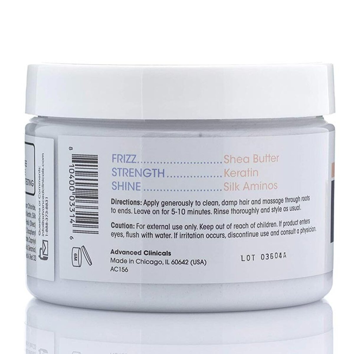 【エクスプレス便】Advanced Clinicals Keratin Hair Mask Treatment アドバンスド クリニカルズ ケラチン ヘア リペアマスク 340g ヘアケア トリートメント 傷み