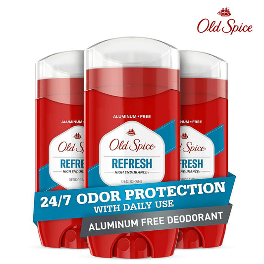 【エクスプレス便】オールドスパイス Old Spice リフレッシュ 3個セット 長時間持続 スティックタイプ 3.0oz×3　わき汗　汗止め　制汗剤　海外製品　ワキガ　匂い　汗対策 Deodorant Antiperspirant デオドラント