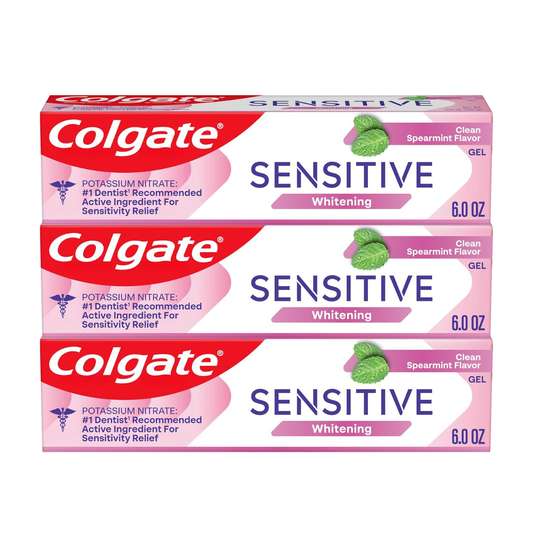 【追跡可能海外メール便】 コルゲート Colgate Sensitive Whitening Toothpaste for Sensitive Teeth PACK OF 3 6oz 3本セット　ホワイトニング歯磨き粉　ホワイトニング　白い歯