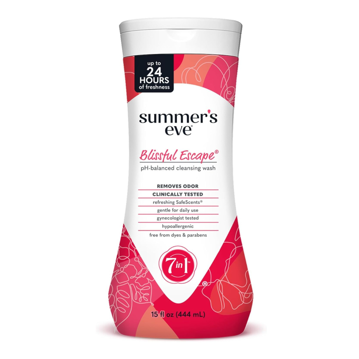【エクスプレス便】Summer’s Eve Blissful Escape Daily Refreshing Feminine Wash, pH balanced, 15oz サマーズイブ ブリスフル エスケープ デイリー リフレッシング フェミニン ウォッシュ pHバランス 444ml