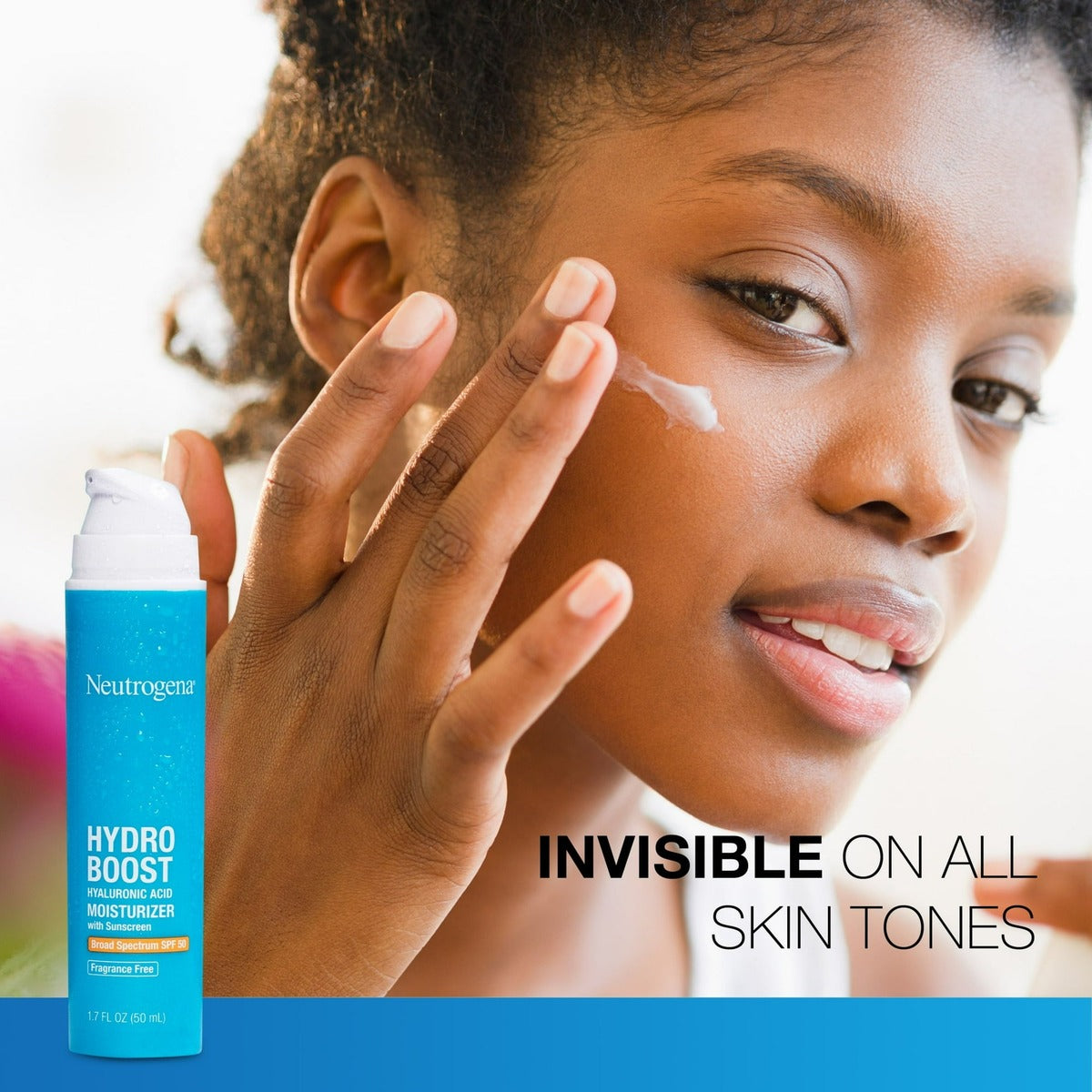 【追跡可能海外メール便】Neutrogena Hydro Boost Hyaluronic Acid Facial Moisturizer with Broad Spectrum SPF 50 Sunscreen 1.7oz ニュートロジーナ　ハイドロブースト　ヒアルロン酸　SPF50 日焼け止め 50ml　保湿