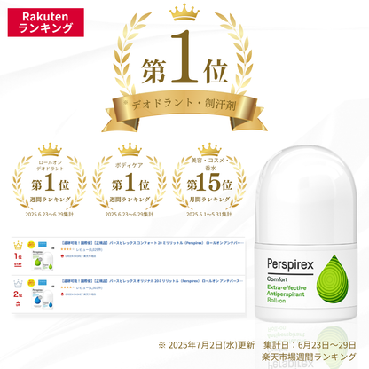 【最速便】【正規品】【2個セット】パースピレックス コンフォート 20ml（Perspirex） ロールオン
