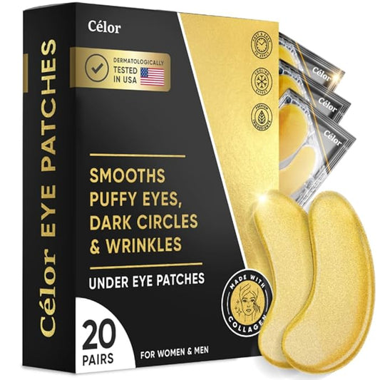 【エクスプレス便】Celor セロール アンダー アイパッチ アミノ酸 コラーゲン配合 20ペア入り Under Eye Patches (20 Pairs) アイマスク くま むくみ 目元ケア