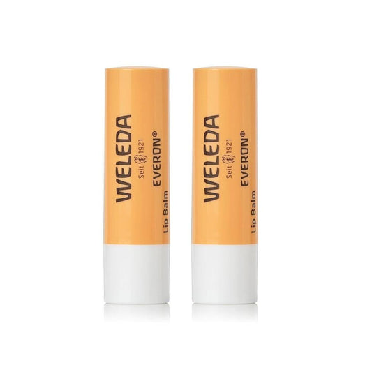 【追跡可能海外メール便】Weleda ヴェレダ エベロン リップバーム 2本セット Everon Lip Balm, Soin Des Levres 0.17 Oz, White Pack of 2 リップ リップクリーム 乾燥 唇 ケア