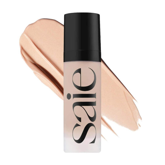 【追跡可能海外メール便】Saie グロウイ スーパージェル ルミナイザー Warmglow - universal soft warm gold 0.5oz Glowy Super Gel 海外コスメ 下地 ハイライター