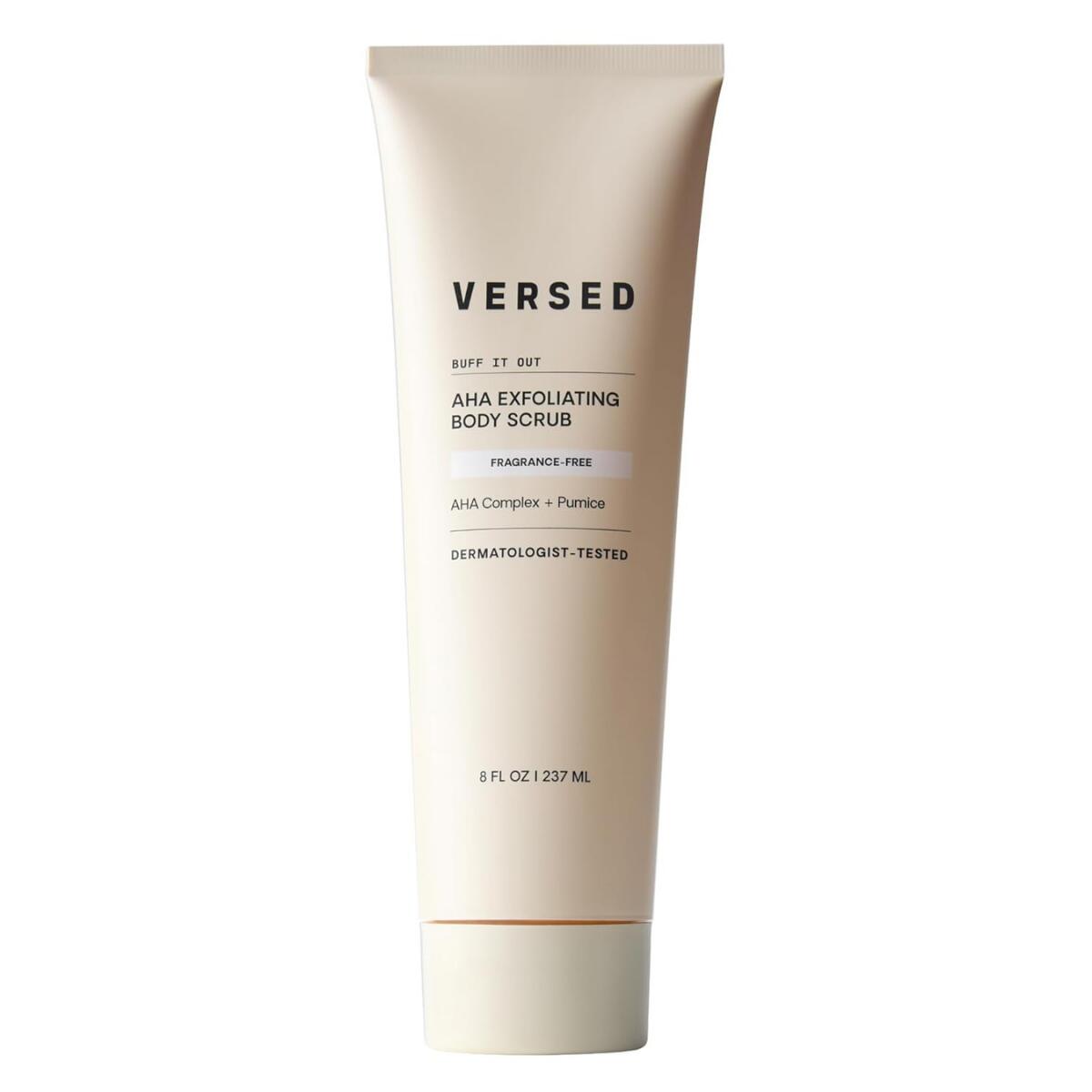 【エクスプレス便】Versed  バフ イット アウト ボディスクラブ＆マスク  AHA配合 フレグランスフリー 237ml  Versed Buff It Out AHA Exfoliating Body Scrub and Mask 8 fl oz