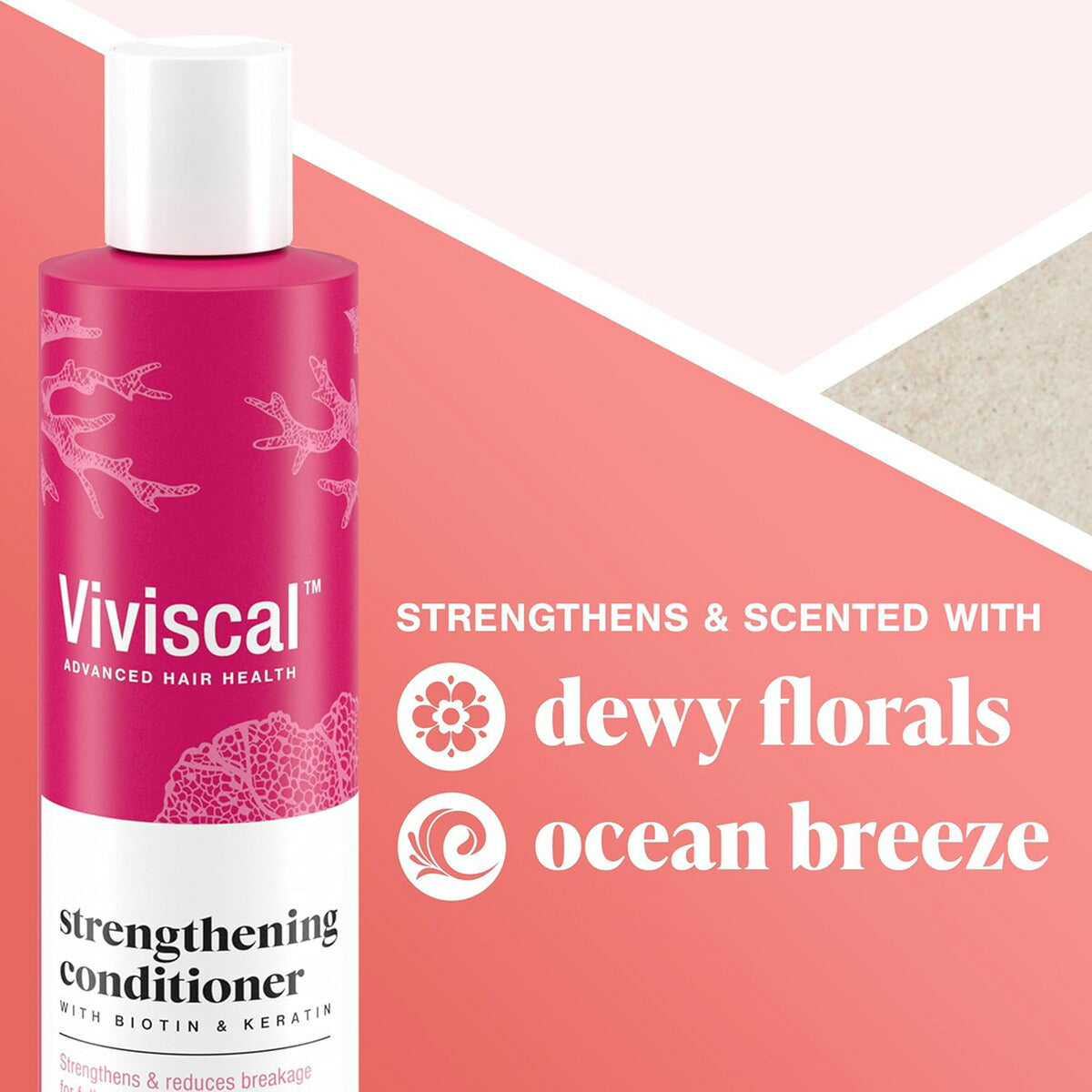 【エクスプレス便】Viviscal ビビスカル  ヘアストレングス コンディショナー  ビオチン＆ケラチン配合  海洋エキス配合   250ml  /  8.45 fl. oz　Viviscal Hair Strengthening Conditioner
