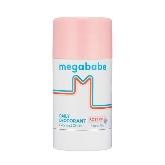 【追跡可能海外メール便】メガベイブ Megababe ロージーピッツ ナチュラル デオドラント 2.6oz 海外 デオドラント スティック 敏感肌 アルミニウムフリー 72時間 持続 香りケア