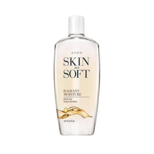 【エクスプレス便】AVON ラディアントモイスチャー バスオイル 739mL アルガンオイル 配合 ピオニームスク の香り AVON Skin So Soft Radiant Moisture Bath Oil 25 fl oz