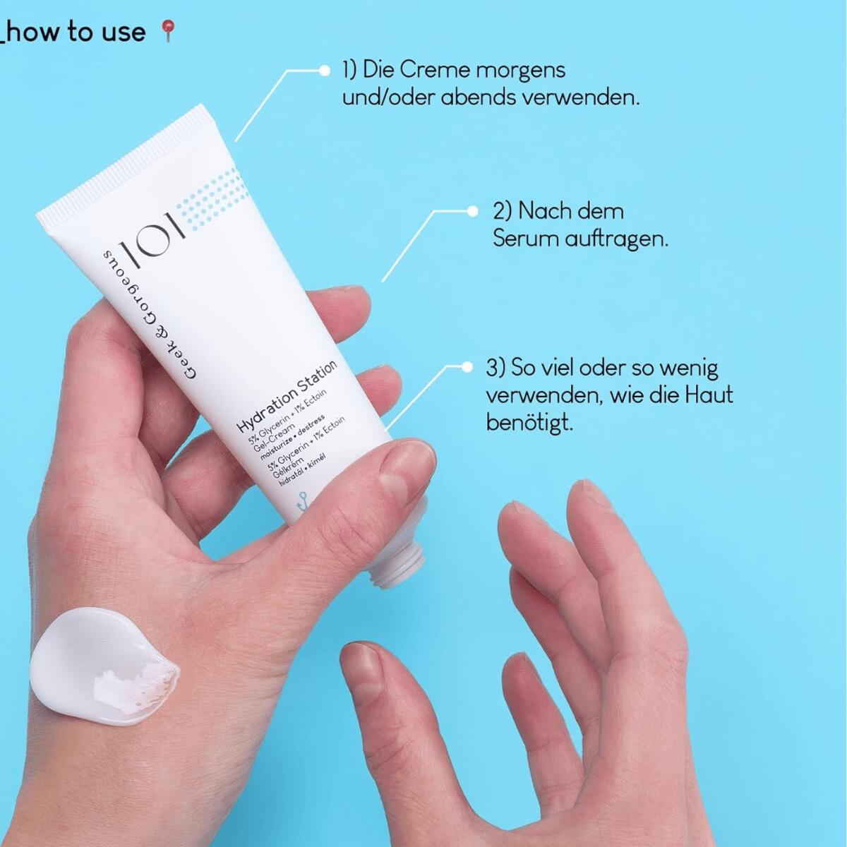【追跡可能海外メール便】Geek & Gorgeous ハイドレーション ステーション ジェルクリーム 50ml Geek & Gorgeous Hydration Station Lightweight Refreshing Gel Cream 1.69 oz 保湿クリーム アルコールフリー ヴィーガン