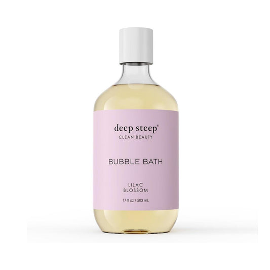 【エクスプレス便】Deep Steep バブルバス 503ml ライラックブロッサム シアバター アルガンオイル アロエベラ ココナッツオイル 配合  Deep Steep Bubble Bath Lilac Blossom 17 oz 入浴剤