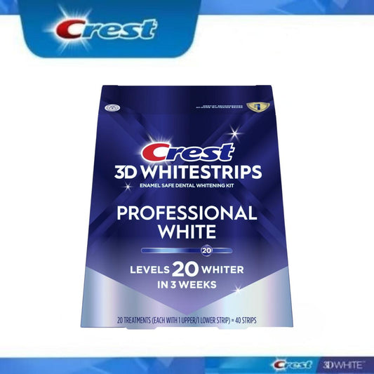 【追跡可能海外メール便】 20回分　(40枚入り)★ クレスト Crest レベル20 ホワイトニング テープ 3D White ホワイトニング 白い歯 クレスト 3d ホワイトニングテープ