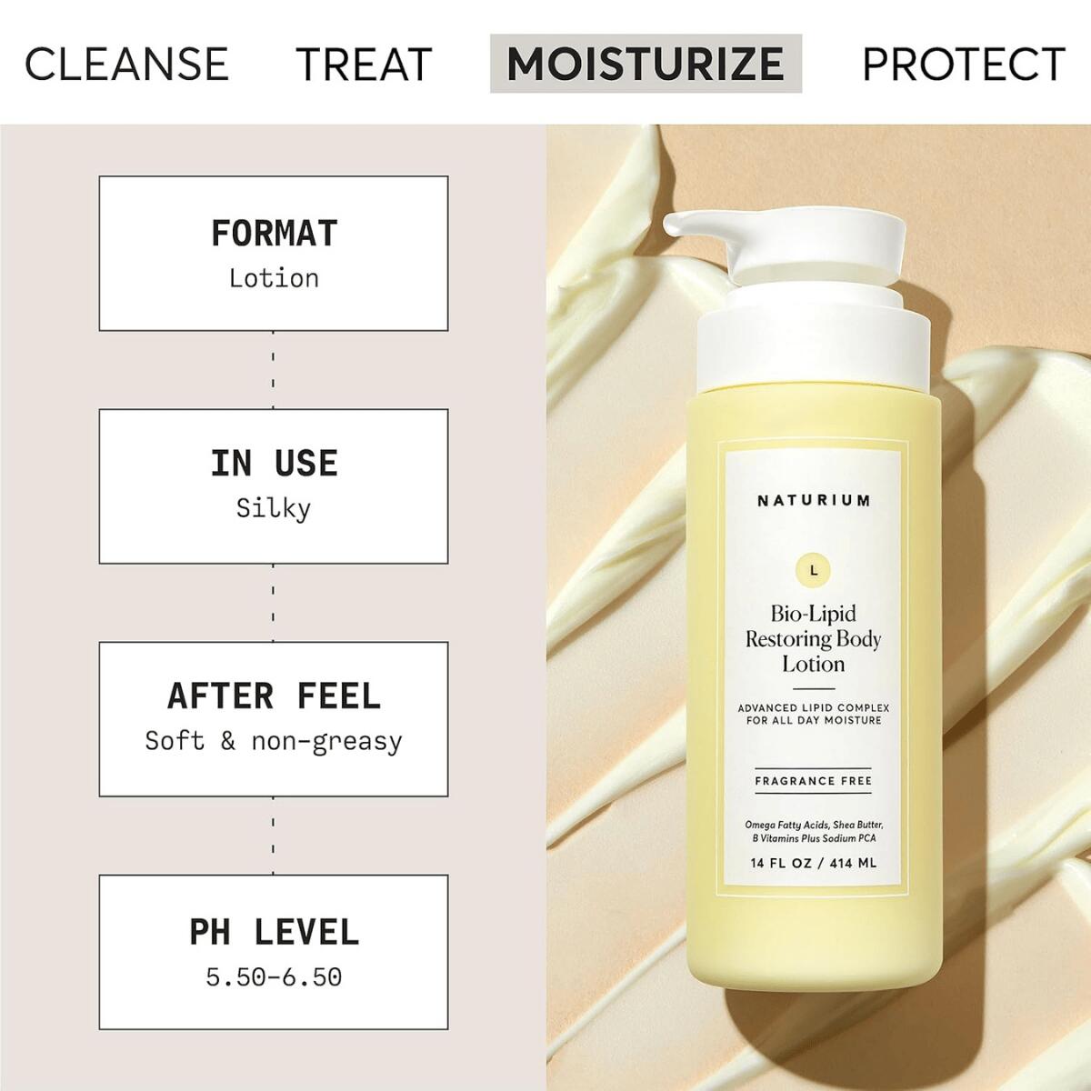 【エクスプレス便】Naturium バイオリピッド リストアリング モイスチャライジング ボディローション 無香料 414ml  Naturium Bio-Lipid Moisturizing Body Lotion Shea Butter Fragrance Free 14 oz シアバター配合