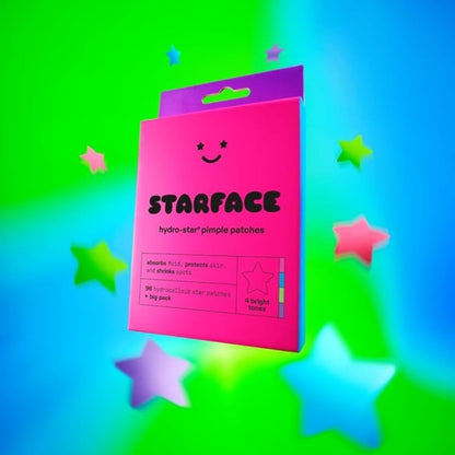【追跡可能海外メール便】スター・フェイス ハイドロスターズ ハイドロコロイド ニキビパッチ 可愛い星形 4色  (96枚入り)  Starface Colorful Hydrocolloid Pimple Patches BIG PACK