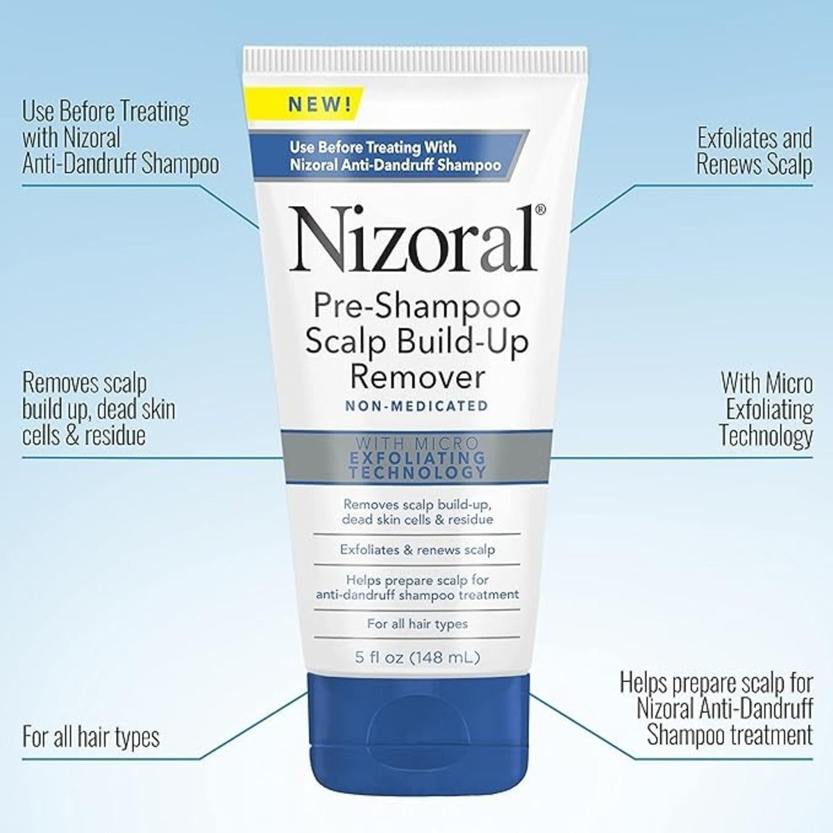 【エクスプレス便】Nizoral Pre-Shampoo Scalp Build-Up Remover, 5 oz ニゾラール  プレシャンプー ふけ かゆみ 頭皮 クレンジング ニゾラル