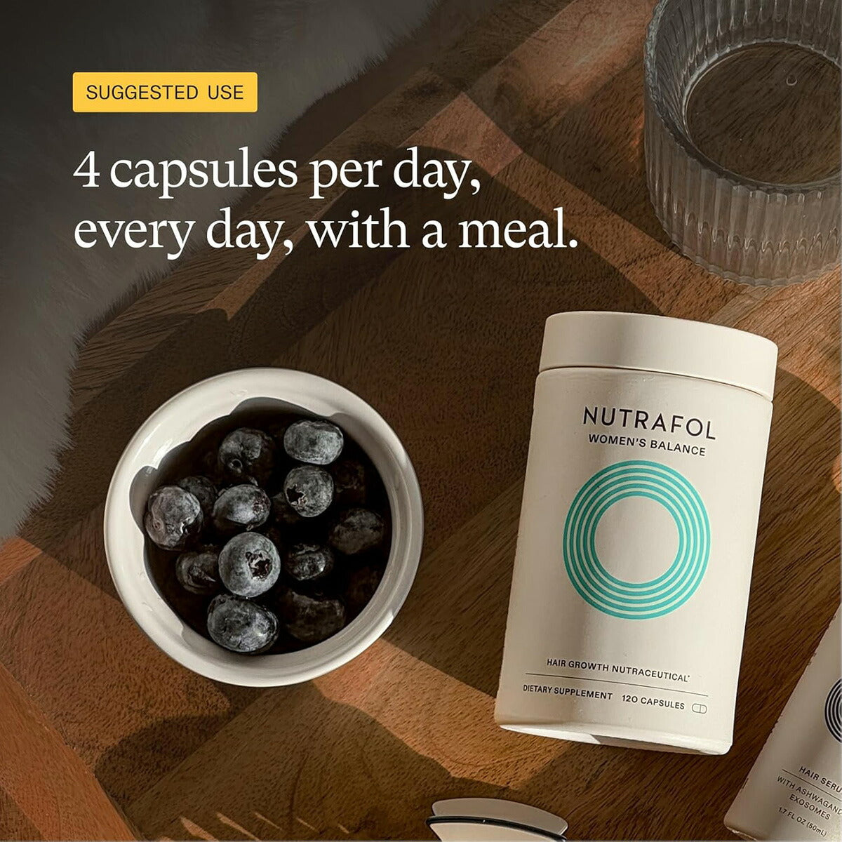 【エクスプレス便】Nutrafol 女性用　髪の毛用　サプリメント 120錠　1か月分　45歳以上用　Nutrafol Women's Balance Hair Growth Supplements, Ages 45 and Up  120 Count (Pack of 1), 1 Month Supply