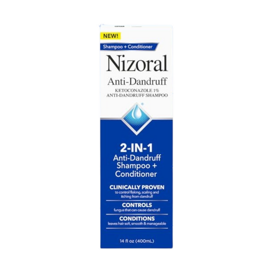 【エクスプレス便】Nizoral 2-in-1 Anti Dandruff Shampoo & Conditioner 400ml ニゾラル アンチダンドラフ リンスインシャンプー ふけ かゆみ 頭皮 スカルプ ケア