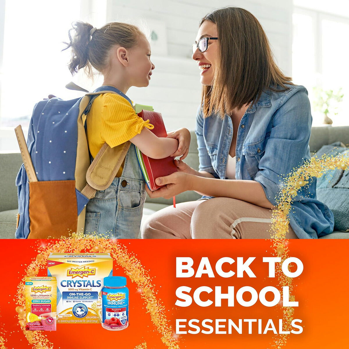 【エクスプレス便】Emergen-C Kidz Crystals, On-the-Go Emergen-C Immune Support Sparkly Strawberry 56 Stick Packs <br> エマージェンC キッズ クリスタル（携帯用） イミューンサポート   スパークリー ストロベリー味／スティックタイプ 56包入り
