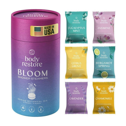 【追跡可能海外メール便】Body Restore ブルーム シャワースチーマー 6個入り Body Restore Bloom 6-Pack Aromatherapy Shower Steamers スパアイテム バスアイテム