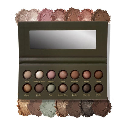【エクスプレス便】LAURA GELLER NEW YORK  アーシーエッセンシャルズ ベイクドアイシャドウパレット 14色 LAURA GELLER NEW YORK Baked Eyeshadow Palette 14 color 01 Earthy Essentials クリスマスコフレ 秋メイク