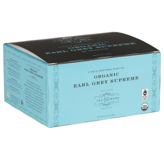 【追跡可能海外メール便】Harney & Sons オーガニック 紅茶 アールグレイ Organic Earl Grey Supreme Teabags, 50 Count  ハーニー&サンズ（HARNEY&SONS) (ティーバッグ 50個入 / 個包装)  ティーバッグ ギフト プレゼント