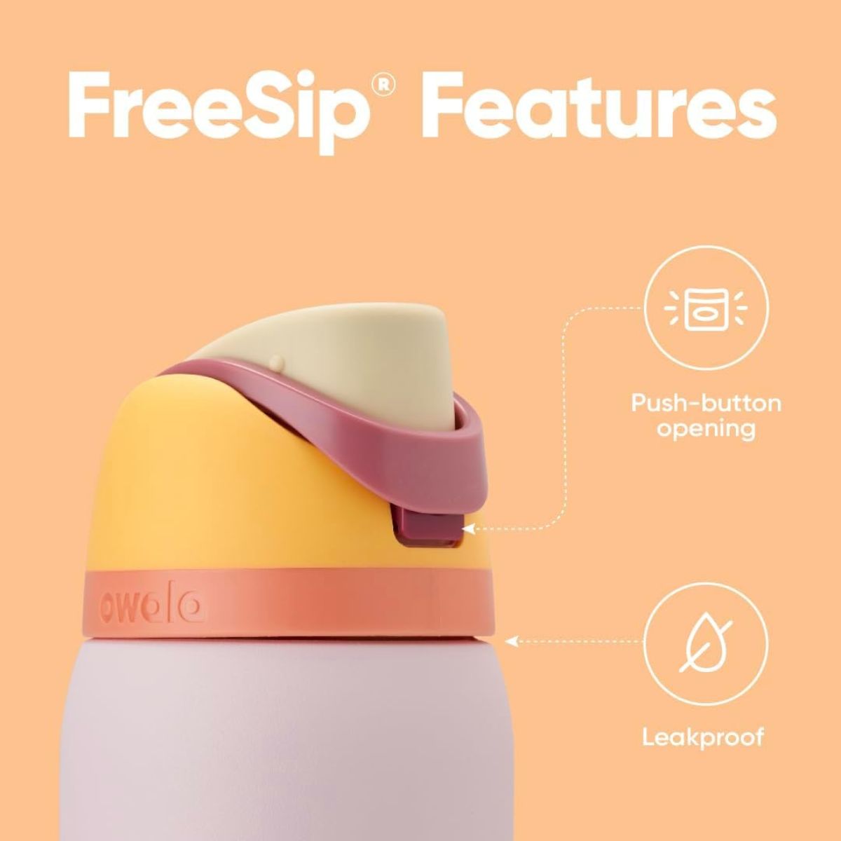 【エクスプレス便】Owala オワラ FreeSip 水筒 ピンク 断熱ステンレススチール 水ボトル ストロー付き BPAフリー スポーツウォーターボトル 32オンス 946ml  キャンディーストア Owala FreeSip Insulated Stainless Steel Water Bottle with Straw Candy Store