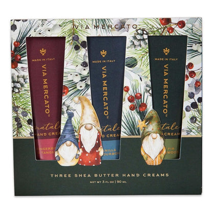 【エクスプレス便】Via Mercato ナターレ ウィンターウッズ ハンドクリームギフトセット 冬限定 3本セット Via Mercato Natale Winter Woods Holiday Collection Hand Cream Gift Set 30ml × 3
