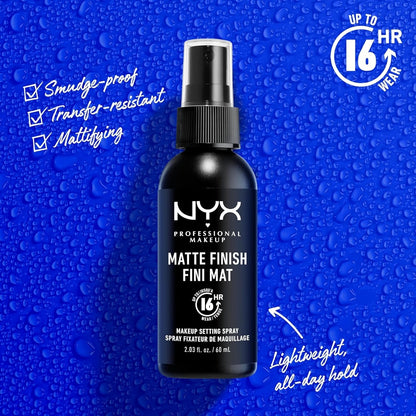 【追跡可能海外メール便】NYX メイクアップ セッティングスプレー マットフィニッシュ 60ml 長時間キープ・テカリ防止・ヴィーガン NYX PROFESSIONAL MAKEUP Makeup Setting Spray Matte Finish Long Lasting Face Mist