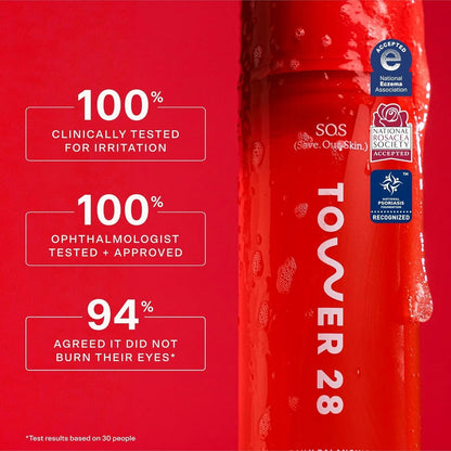 【エクスプレス便】Tower 28 ジェルクレンザー メイクアップリムーバー 敏感肌用 タワー28 SOS Gel Cleanser + Makeup Remover for Sensitive Skin 150ml pHバランス 保湿 洗顔 メイク落とし