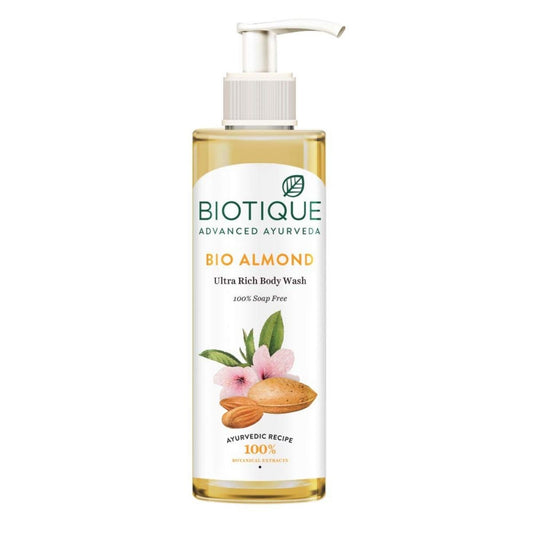 【エクスプレス便】Biotique アーモンドオイル ウルトラリッチ ボディウォッシュ 200ml Biotique Almond Oil Ultra Rich Body Wash Botanical Extracts 200ml