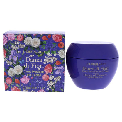 【エクスプレス便】L'Erbolario パフュームド ボディクリーム ダンス・オブ・フラワーズ 200ml  L'Erbolario Perfumed Body Cream Nourishing Floral Blend Dance of Flowers 6.7 oz ボディバター 保湿クリーム フローラル