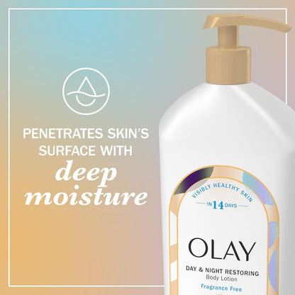 【エクスプレス便】Olay ボディローション デイ＆ナイト  無香料 532ml Olay Body Lotion for Women Day & Night Restoring 24hr Moisturizing Fragrance Free18 fl oz  ボディクリーム 保湿