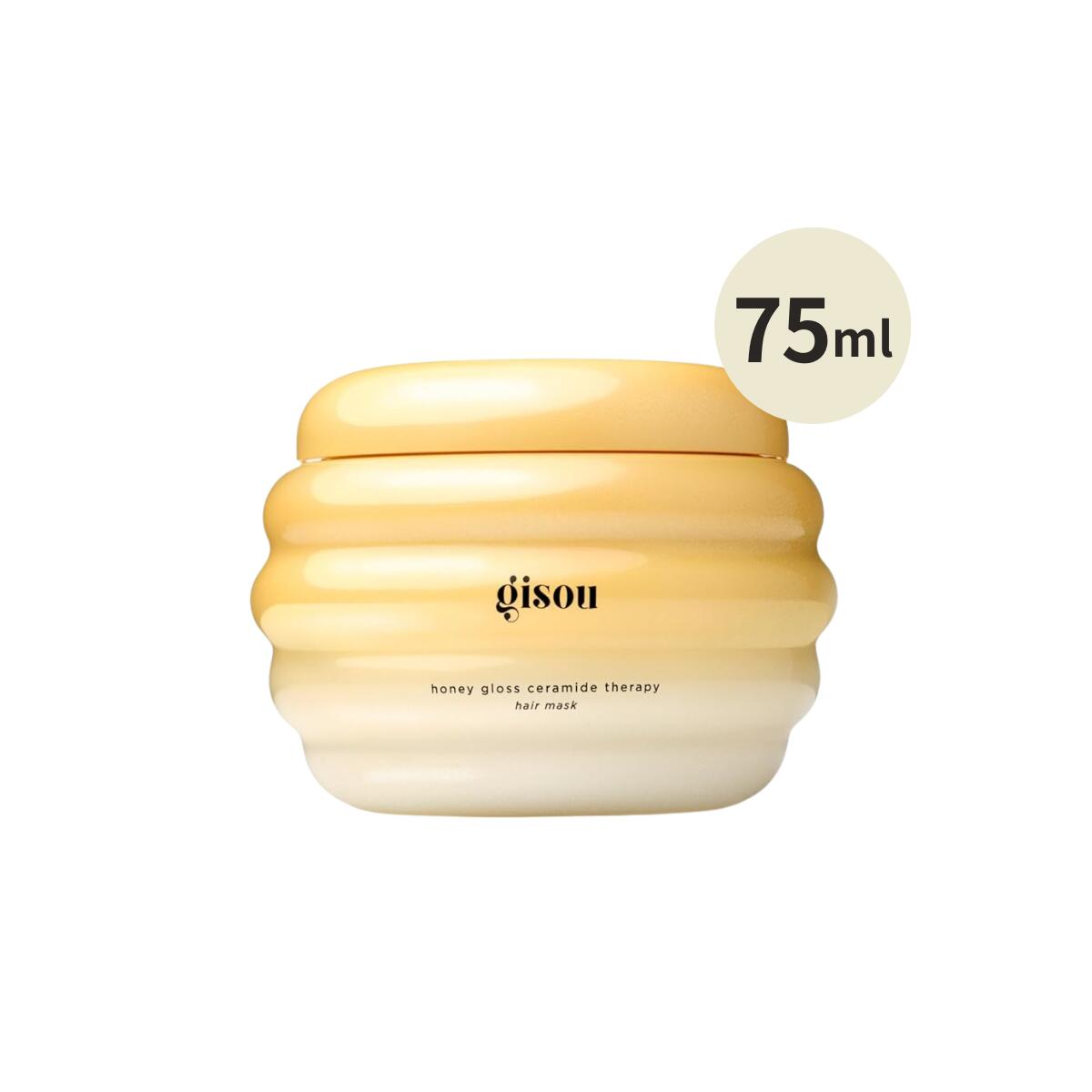 【追跡可能海外メール便】Gisou ハニーグロス セラミドセラピー ヘアマスク ミニサイズ ギソウ Honey Gloss Ceramide Therapy Hair Mask Mini 75ml ヒアルロン酸 ダメージケア 集中保湿 ツヤ髪
