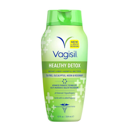 【エクスプレス便】Vagisil フェミニンウォッシュ ヘルシーデトックス 全身用 デリケートゾーン用ウォッシュ バギシル Feminine Wash Healthy Detox 354ml pHバランス 低刺激 敏感肌向け