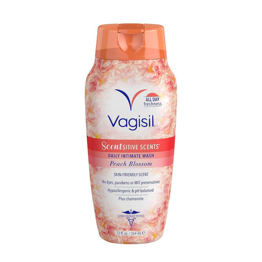 【エクスプレス便】Vagisil フェミニンウォッシュピーチブロッサム デリケートゾーン用ウォッシュ バギシル Feminine Wash Peach Blossom 354ml pHバランス 低刺激 香りタイプ