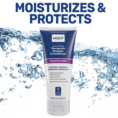 【エクスプレス便】MG217 サリチル酸配合 シャンプー＆コンディショナー 頭皮ケア エムジー217 Psoriasis Shampoo and Conditioner 240ml ふけ かゆみ 乾燥対策 うるおいケア