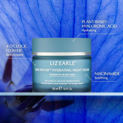 【エクスプレス便】Liz Earle スキンリペア ナイトクリーム Liz Earle Skin Repair Hydrating Night Cream  (50 ml) ヒアルロン酸 ナイアシンアミド 配合